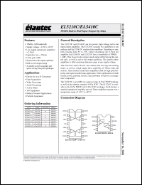 Click here to download EL5210CS-T13 Datasheet