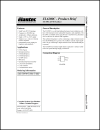 Click here to download EL6200CW Datasheet