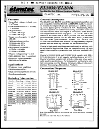 Click here to download EL2040CJ Datasheet