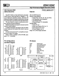 Click here to download EDI411024C150NB Datasheet