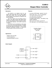 Click here to download ELM312SM Datasheet