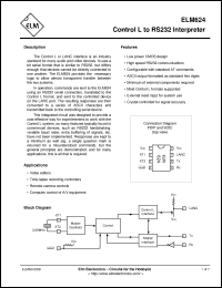 Click here to download ELM624DSB Datasheet