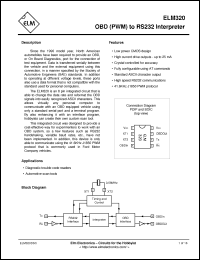 Click here to download ELM320DSC Datasheet