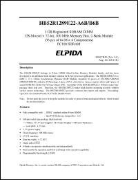 Click here to download HB52R1289E22-B6B Datasheet