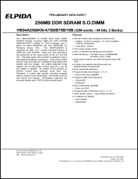 Click here to download HB54A2568 Datasheet