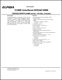 Click here to download EBS52UC8 Datasheet