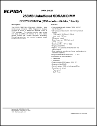 Click here to download EBS25UC8 Datasheet
