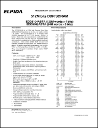 Click here to download EDD5104ABTA-6B Datasheet