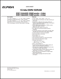 Click here to download EDE1108AASE Datasheet