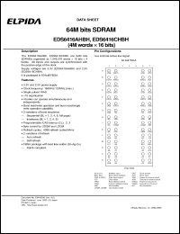 Click here to download EDS6416CHBH Datasheet