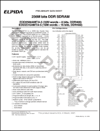 Click here to download EDD2508AMTA-5 Datasheet