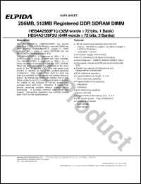 Click here to download HB54A2569F1U Datasheet
