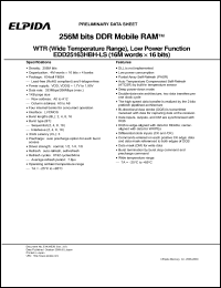 Click here to download EDD25163HBH-LS Datasheet