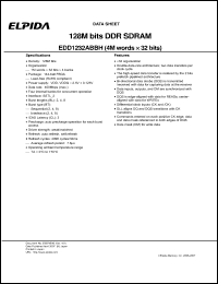 Click here to download EDD1232ABBH-5C-E Datasheet