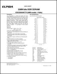 Click here to download EDD2504AKTA Datasheet