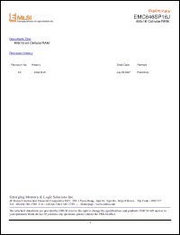 Click here to download EMC646SP16JS-70LF Datasheet