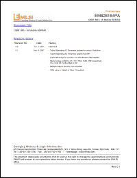 Click here to download EM828164PA-75 Datasheet