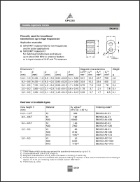 Click here to download B62152-A8-X13 Datasheet