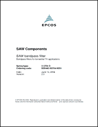 Click here to download B39440-X6764-N201 Datasheet