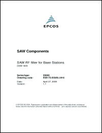 Click here to download B39172-B5085-U410 Datasheet