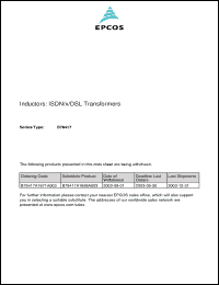 Click here to download B78417A1698A003 Datasheet