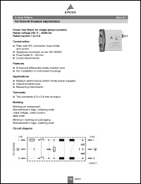 Click here to download B84103-S1-A10 Datasheet