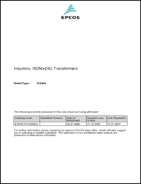 Click here to download B78421 Datasheet