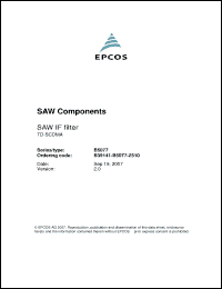 Click here to download B39141-B5077-Z510 Datasheet