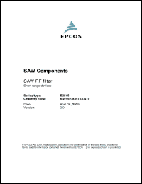 Click here to download B39192-B3516-U410 Datasheet