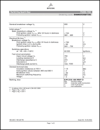 Click here to download B72762A2170S160 Datasheet