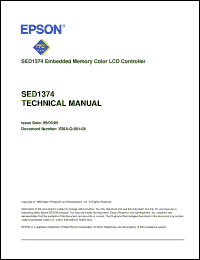 Click here to download SED1374 Datasheet