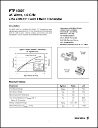 Click here to download PTF10007 Datasheet