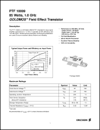 Click here to download PTF10009 Datasheet