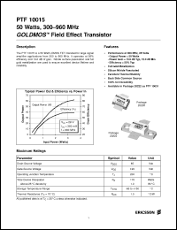 Click here to download PTF10015 Datasheet