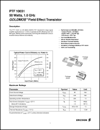 Click here to download PTF10031 Datasheet