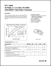 Click here to download PTF10048 Datasheet