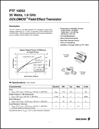 Click here to download PTF10052 Datasheet