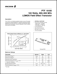 Click here to download PTF10100 Datasheet