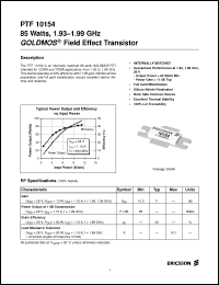 Click here to download PTF10154 Datasheet