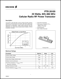 Click here to download PTB20105 Datasheet