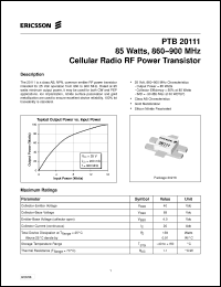 Click here to download PTB20111 Datasheet