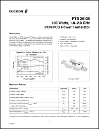 Click here to download PTB20125 Datasheet