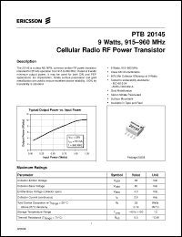 Click here to download PTB20145 Datasheet