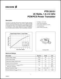Click here to download PTB20151 Datasheet