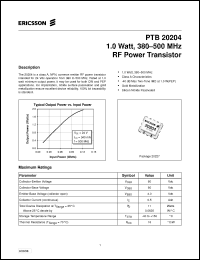 Click here to download PTB20204 Datasheet