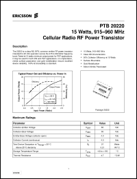 Click here to download PTB20220 Datasheet