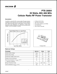 Click here to download PTB20004 Datasheet