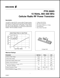 Click here to download PTB20005 Datasheet