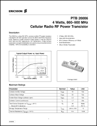 Click here to download PTB20006 Datasheet
