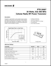 Click here to download PTB20007 Datasheet